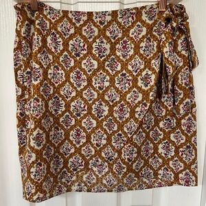 SHEIN Curve Floral Plus Size Wrap Skirt Size 0XL EUC